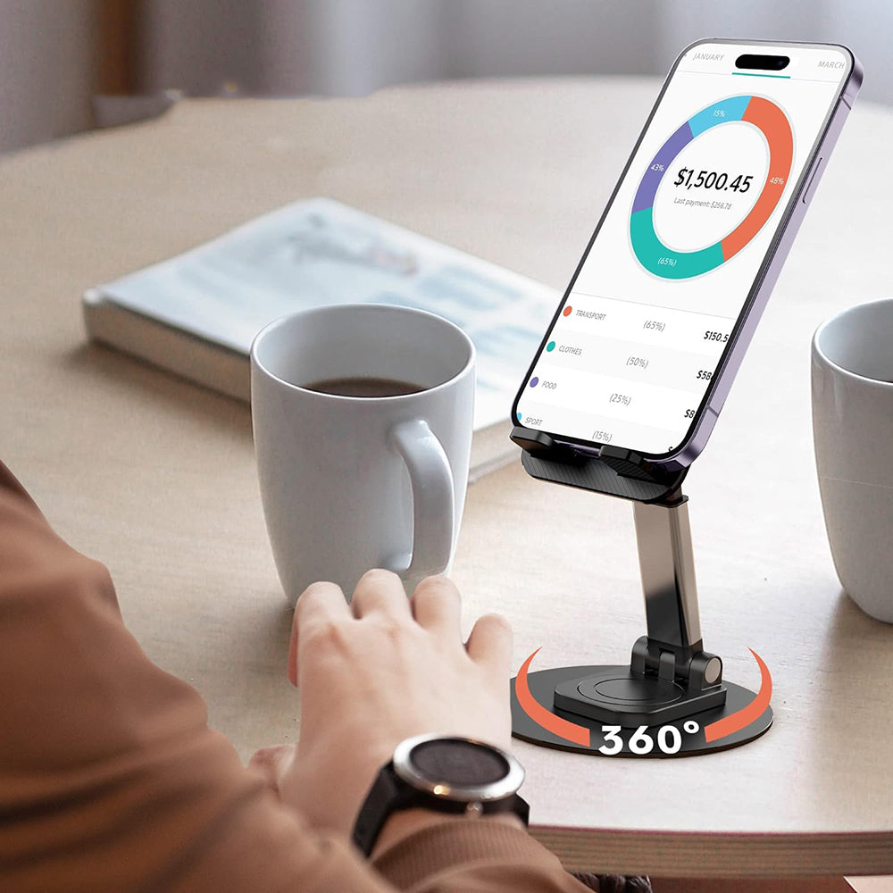 Jmary MK-59 Ayarlanabilir Katlanabilir 360 Derece Dönebilen Telefon ve Tablet Standı Jmary MK-59 Ayarlanabilir Katlanabilir 360 Derece Dönebilen Telefon ve Tablet Standı
